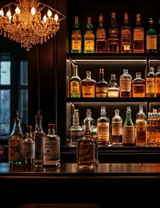 Intérieur du bar Le Syndicat à Paris, ambiance vintage