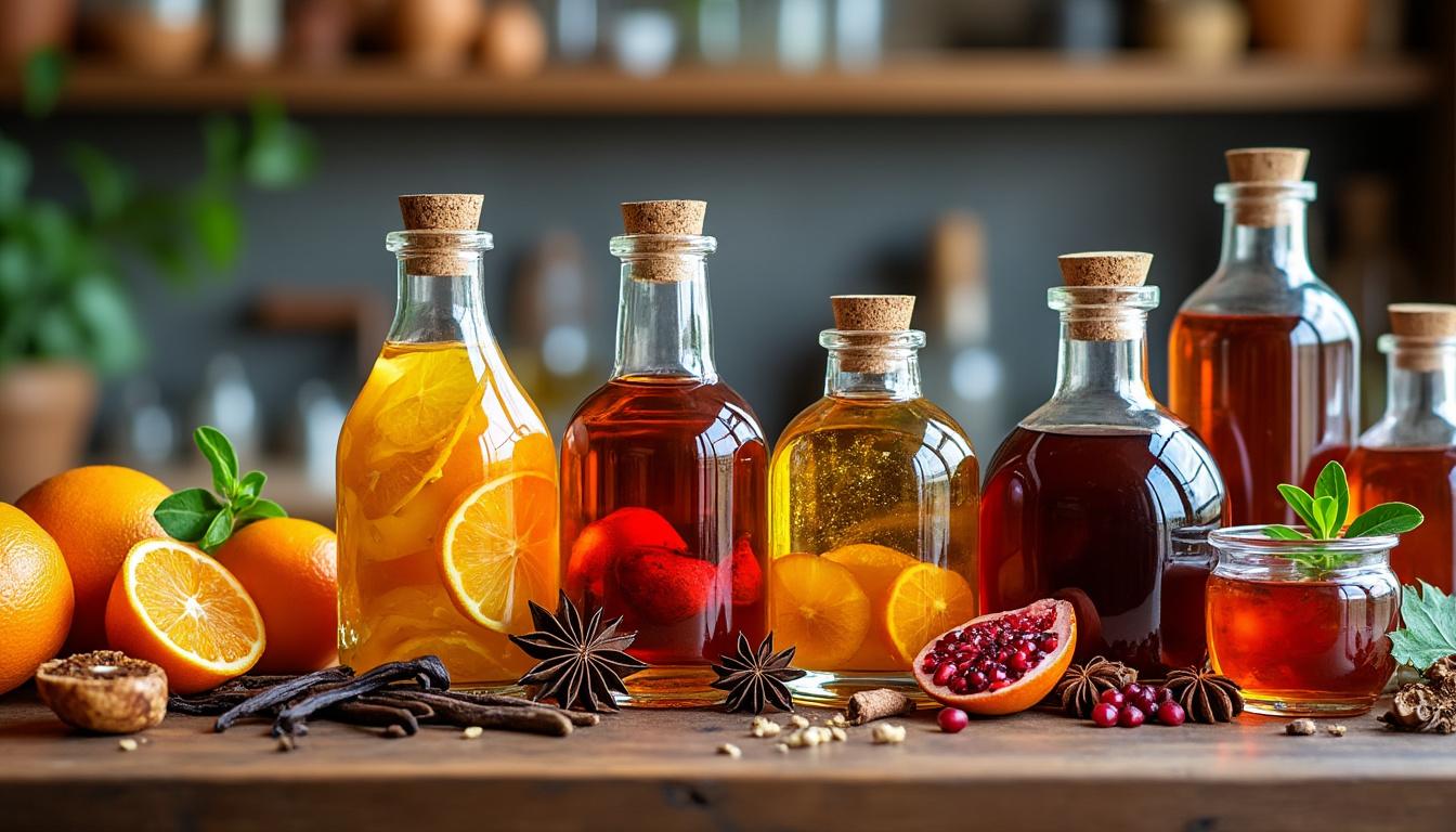 Bases et sirops maison (sirop simple, oléo-saccharum, falernum, grenadine maison, sirop d&rsquo;agave)