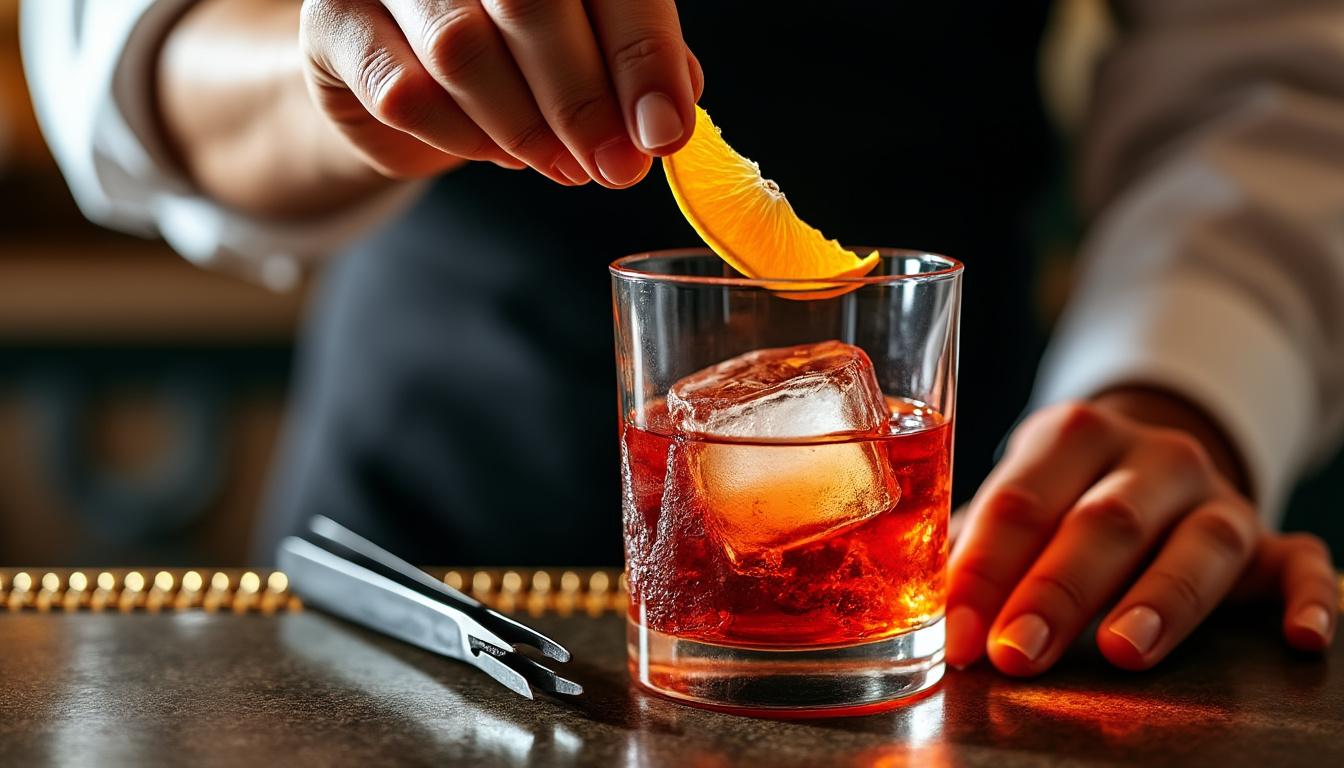 découvrez l'art du garnish : maîtrisez les twists, écorces, herbes brûlées, fruits déshydratés et glace claire pour sublimer vos cocktails avec élégance et originalité.