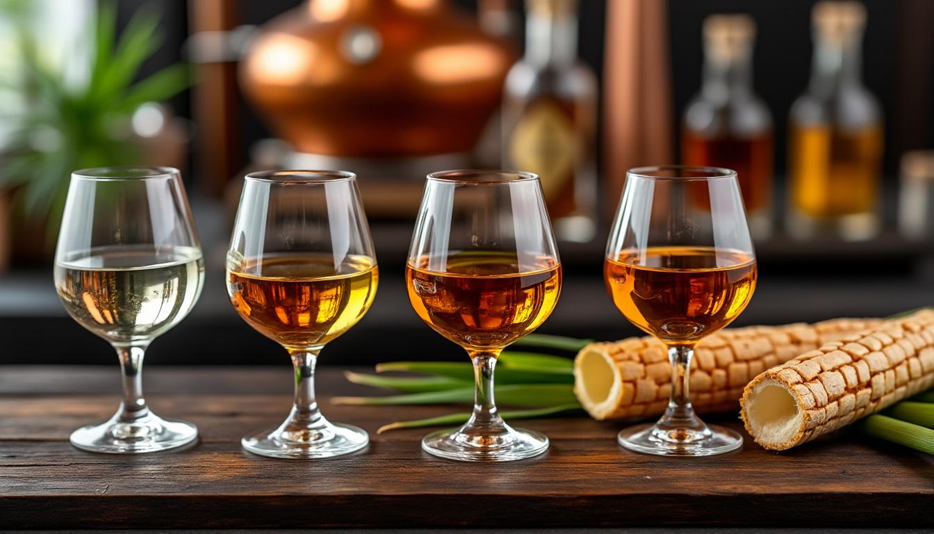 découvrez tout sur le rhum : agricole aoc martinique, traditionnel à base de mélasse, rhum vieux et arrangé. guide complet pour mieux comprendre ces différentes variétés et leurs saveurs uniques.