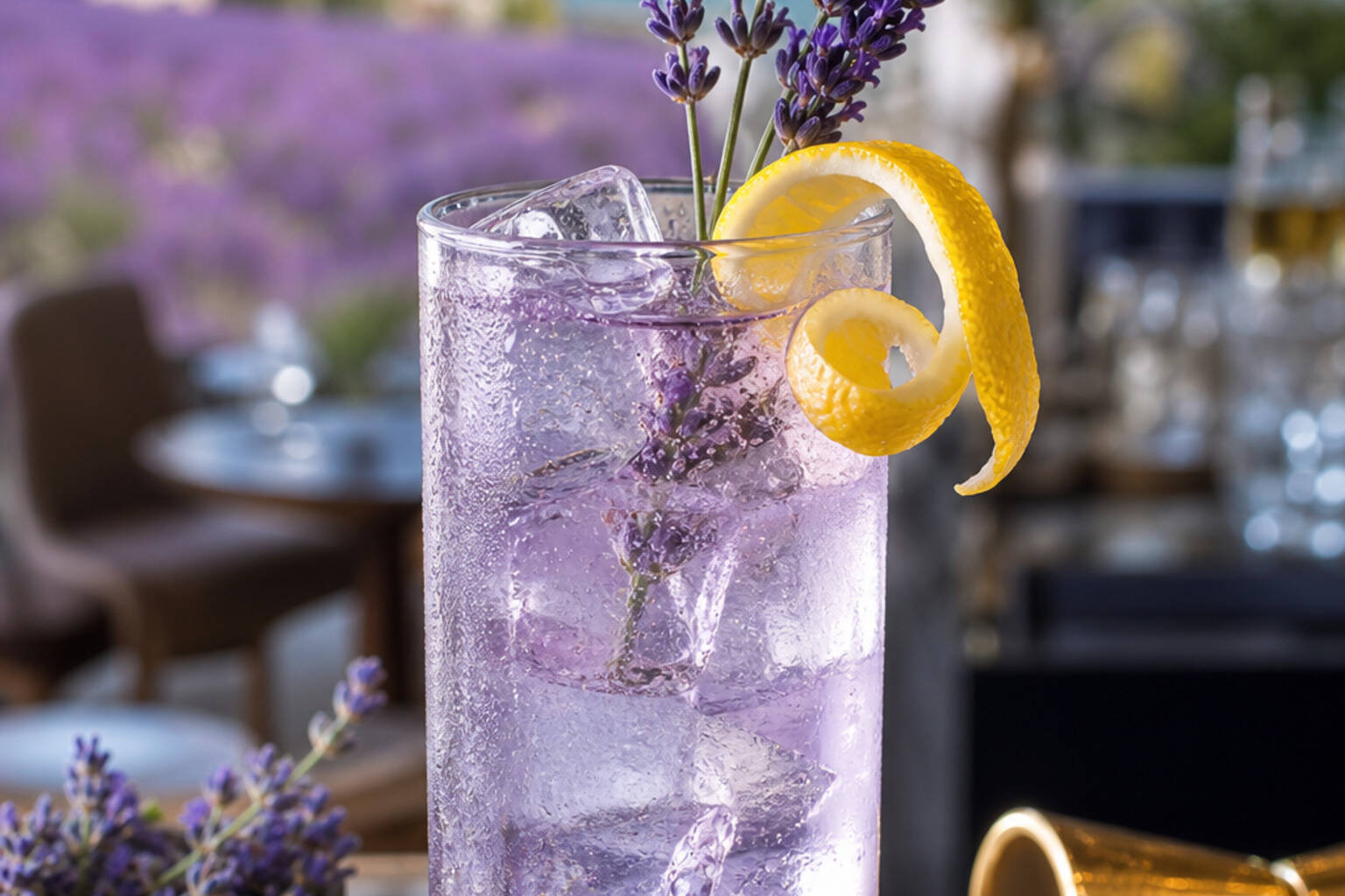 Cocktail au Gin et à la Lavande : Une Explosion Florale et Raffinée
