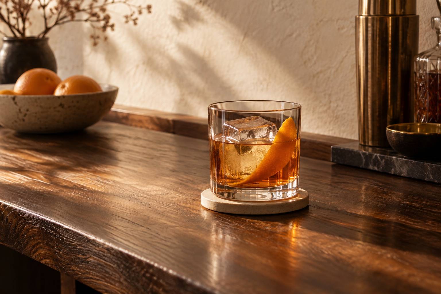 Old Fashioned revisité : sans sucre et faible en calories